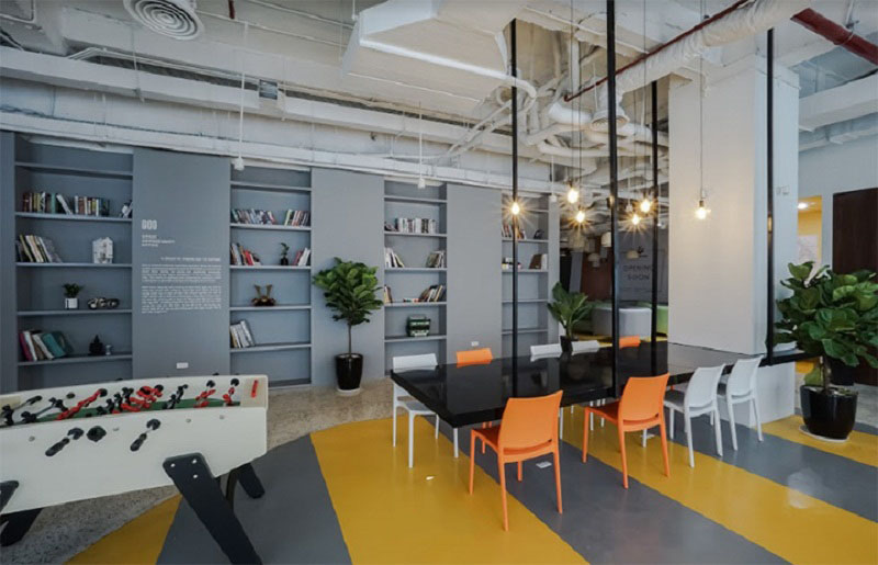 Phối màu trong thiết kế nội thất văn phòng hiện đại