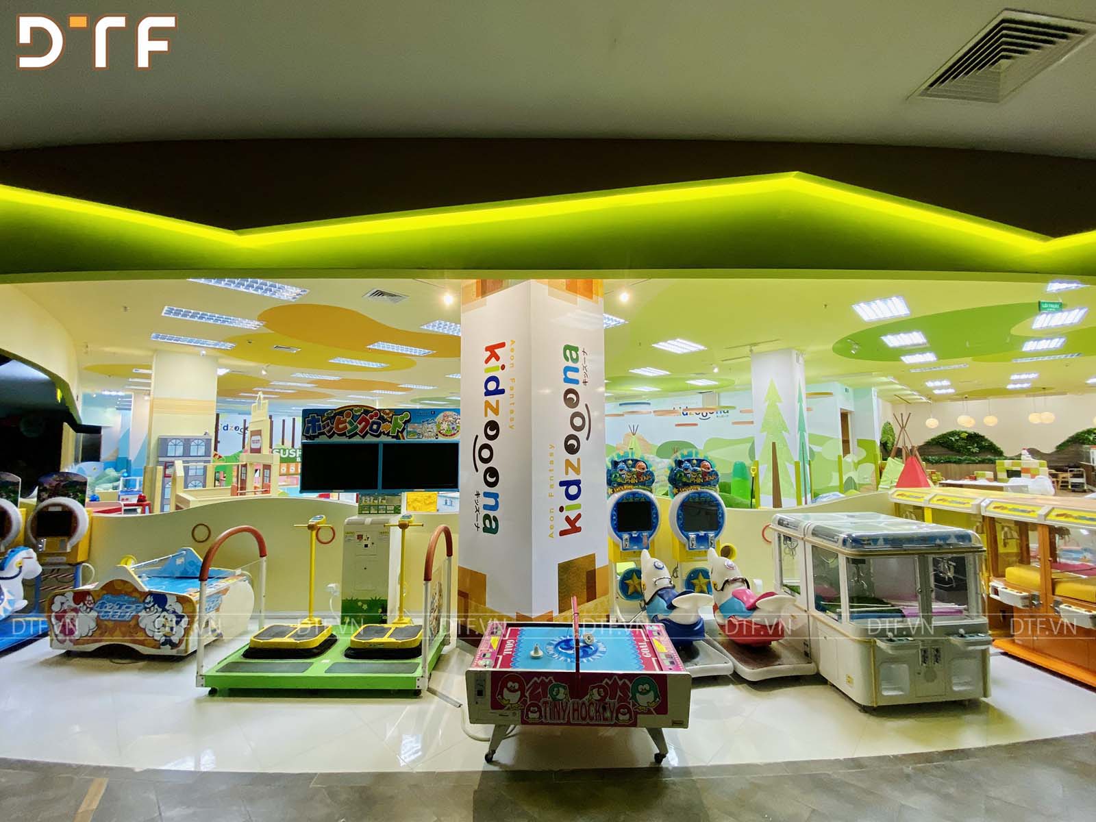 Thi công khu vui chơi trẻ em New kidzooona tại tầng 3 AEON Mall Long Biên