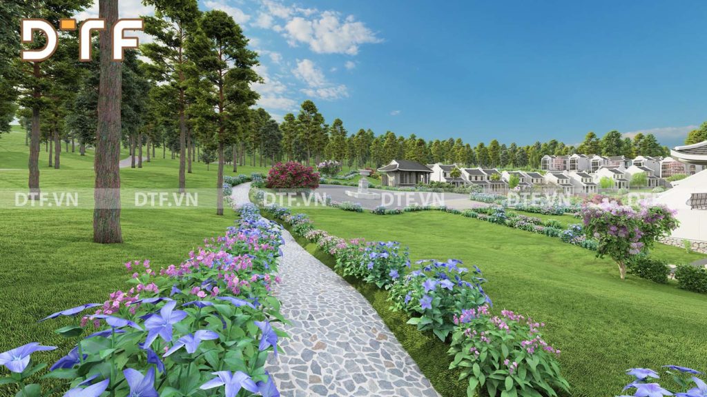 Thiết kế làng Đông Dương Resort & Camping phong cách Indochine