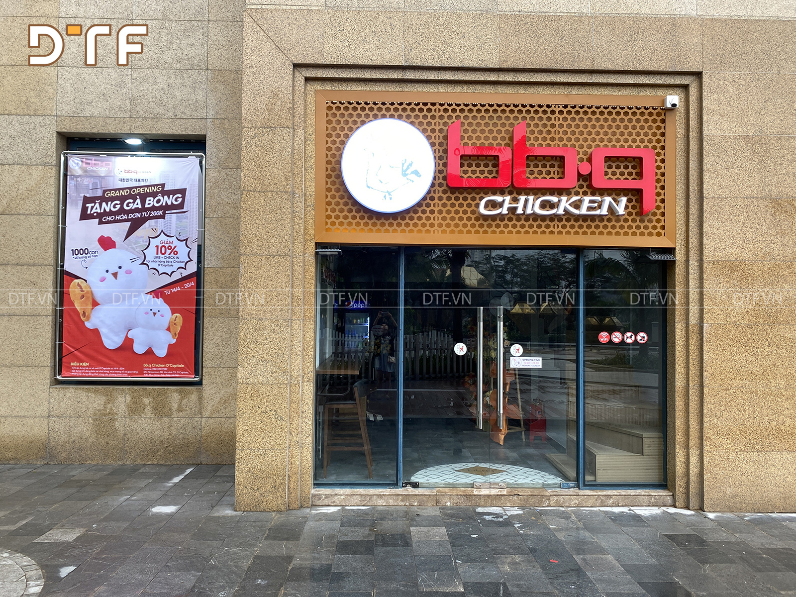 Thiết kế thi công nhà hàng thịt nướng BBQ Chicken D’Capital Trần Duy Hưng